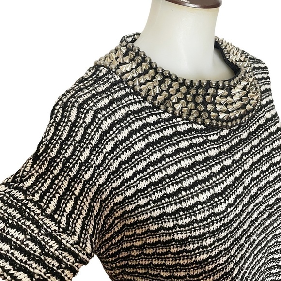 Oversized Sweater With Studded Neckline 🤍 - Picture 4 of 8